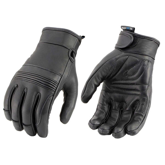 Milwaukee Leather MG7736 Women's Black 'Cool-Tec' Leather Riding Gloves